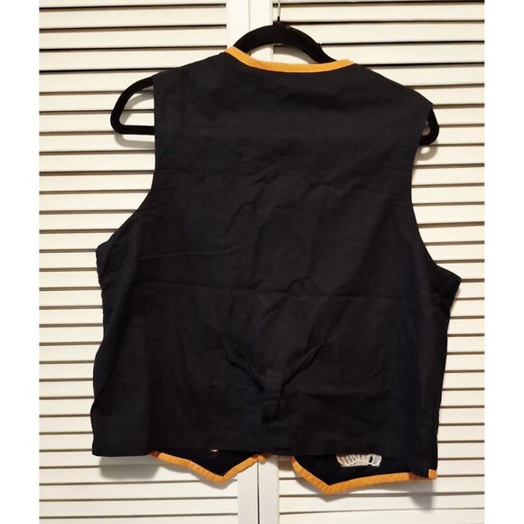 Vintage Gallagher Halloween Embroidered Vest L Festival Grandma Cottage - Picture 7 of 8